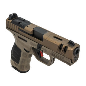 SAR USA SAR9 Compact Gen3 9mm Pistol in Bronze has a tabbed trigger safety.